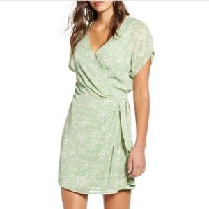 Floral Wrap Front Dress